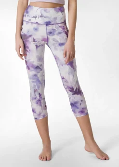DEHA Leggings & Pantaloni Sportivi*Leggings 7/8 In Microfibra Riciclata Stampata Viol