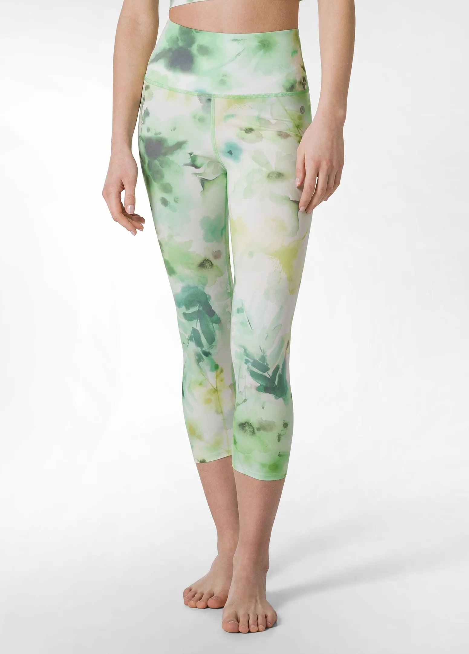 DEHA Leggings & Pantaloni Sportivi*Leggings 7/8 In Microfibra Riciclata Stampata Verd