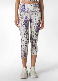 DEHA Leggings & Pantaloni Sportivi*Leggings 7/8 In Microfibra Riciclata Stampata Viola
