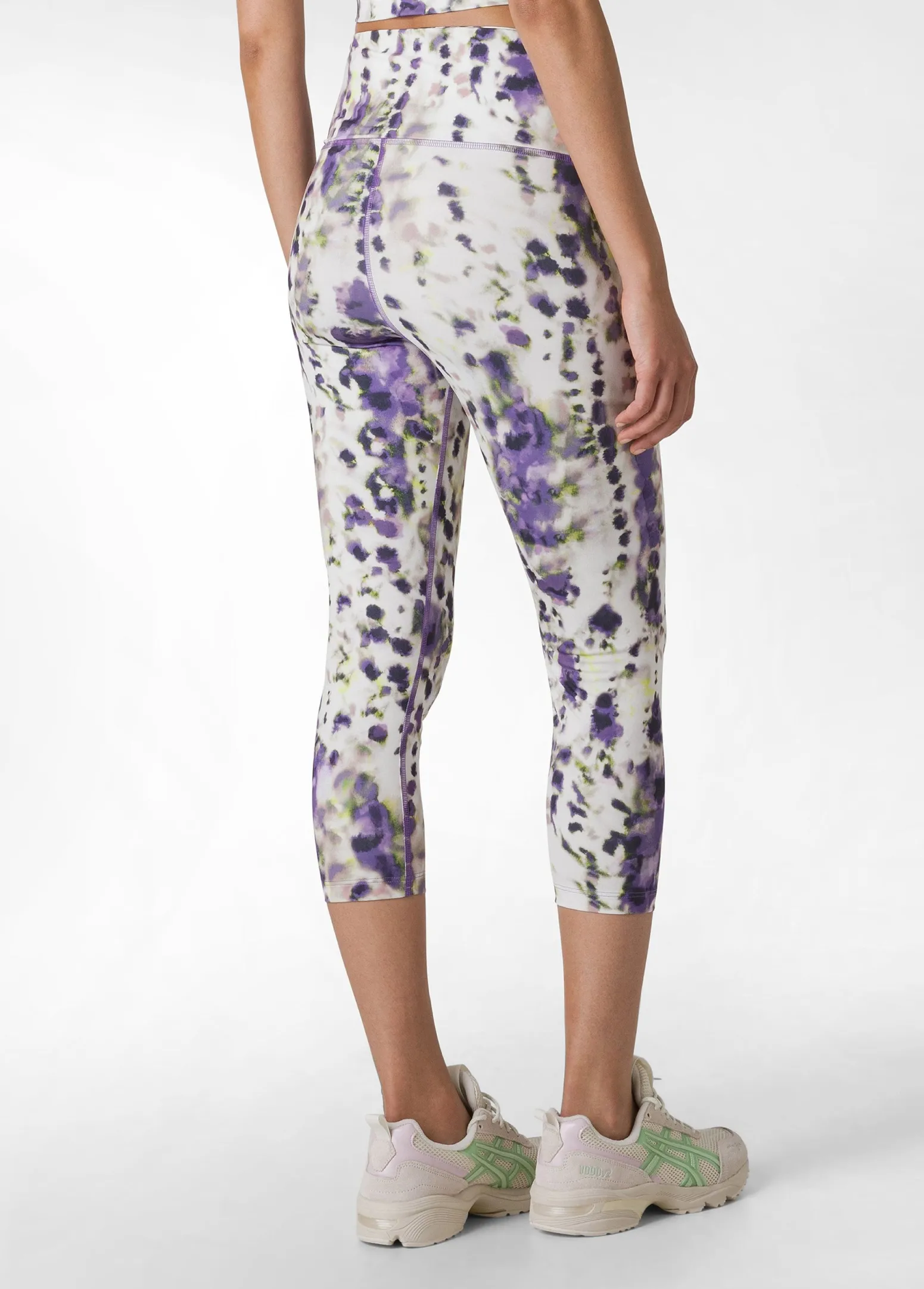 DEHA Leggings & Pantaloni Sportivi*Leggings 7/8 In Microfibra Riciclata Stampata Viola