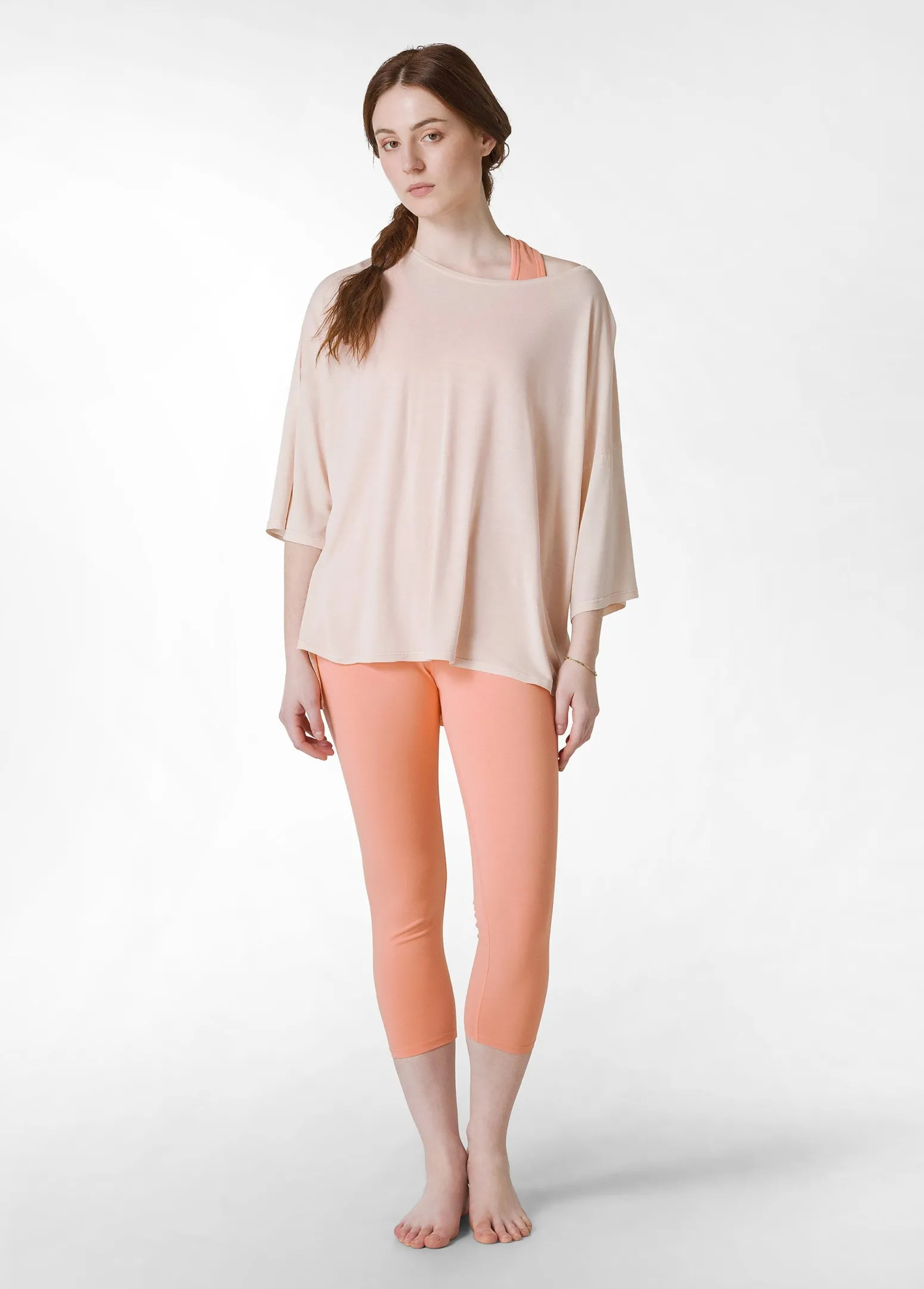 DEHA Leggings & Pantaloni Sportivi*Leggings 7/8 Jersey-Stretch Arancio