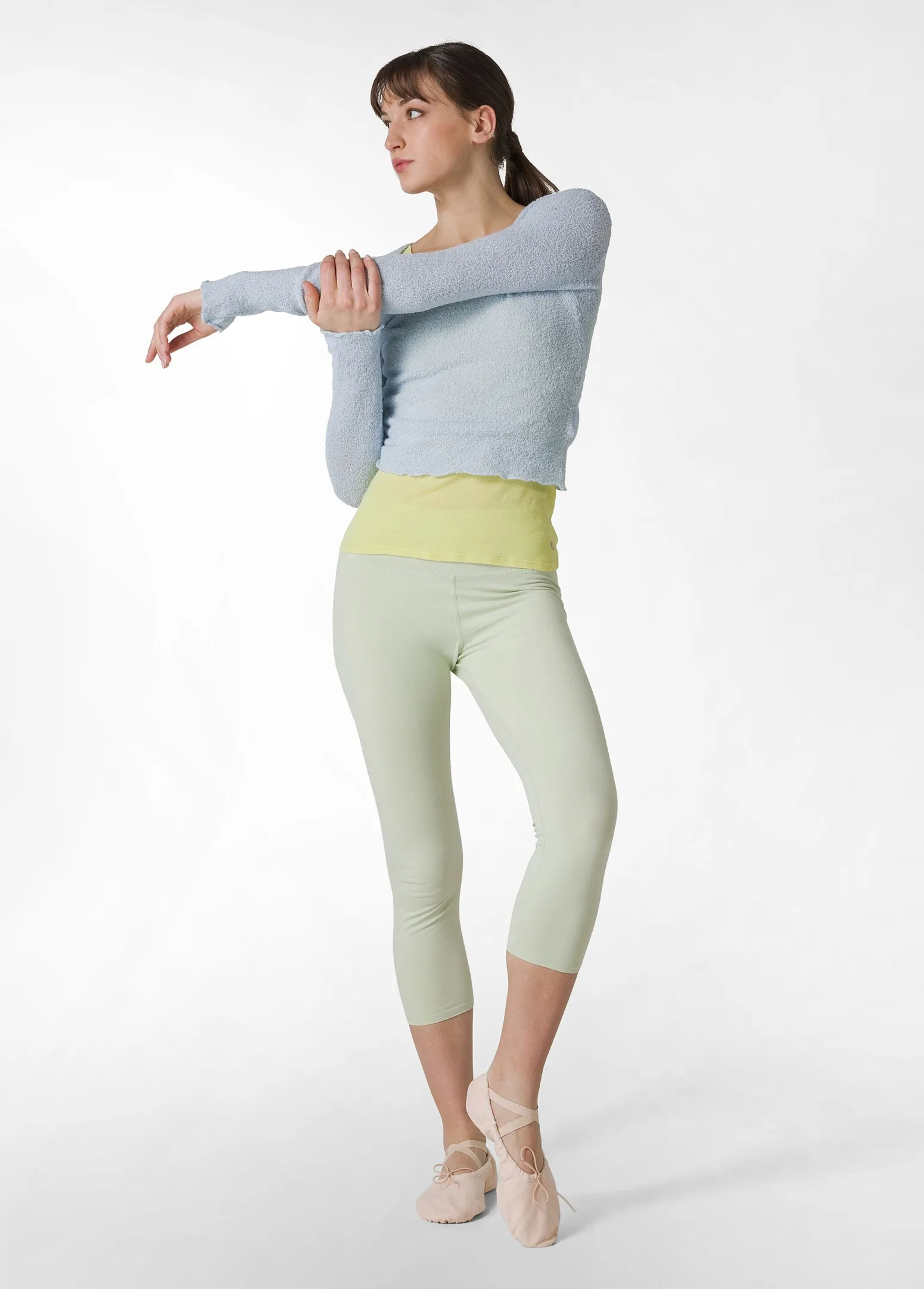 DEHA Leggings & Pantaloni Sportivi*Leggings 7/8 Jersey-Stretch Verde