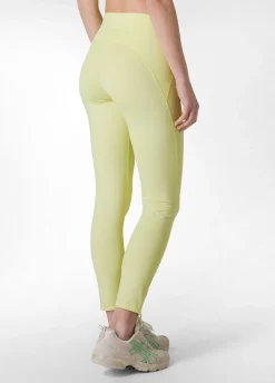 DEHA Leggings & Pantaloni Sportivi*Leggings Con Tasca In Microfibra Reciclata Giallo