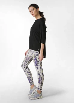DEHA Leggings & Pantaloni Sportivi*Leggings Yoga In Microfibra Riciclata Stampata Vio