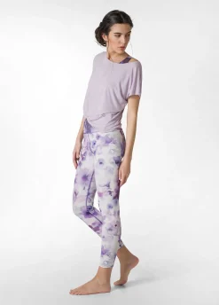 DEHA Leggings & Pantaloni Sportivi*Leggings Yoga In Microfibra Riciclata Stampata Vio