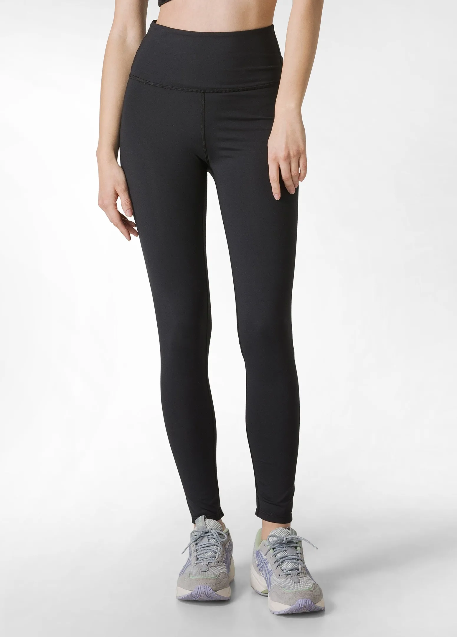 DEHA Leggings & Pantaloni Sportivi*Leggings Yoga In Microfibra Riciclata Nero