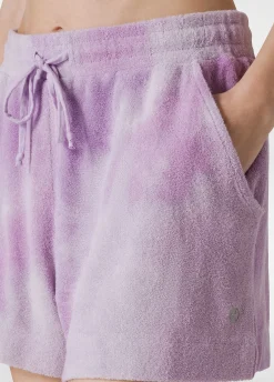 DEHA Pantaloncini Sportivi*Pantaloncino In Spugna Effetto Batik Viola