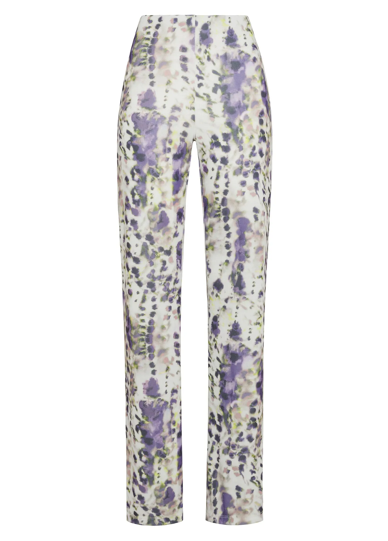 DEHA Pantaloni*Pantalone A Zampa Stampato Vita Alta Viola