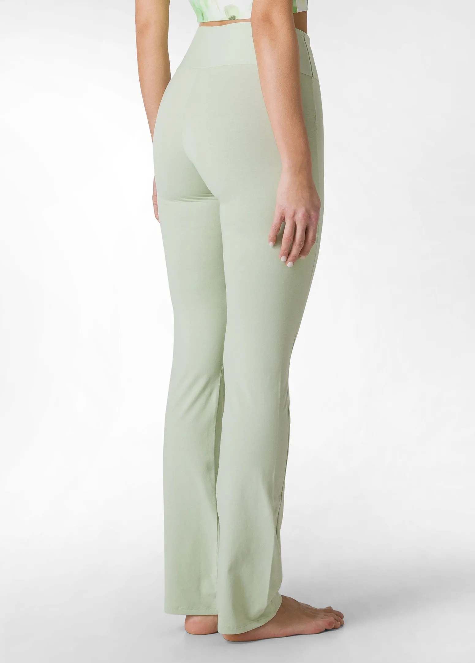 DEHA Pantaloni*Pantalone Aderente In Jersey Verde