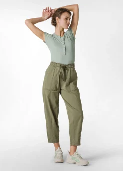 DEHA Pantaloni*Pantalone Balloon In Gabardine Vintage Verde