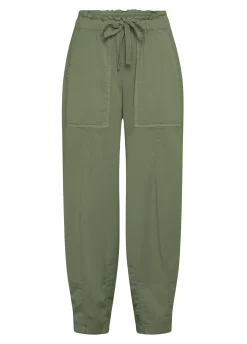 DEHA Pantaloni*Pantalone Balloon In Gabardine Vintage Verde
