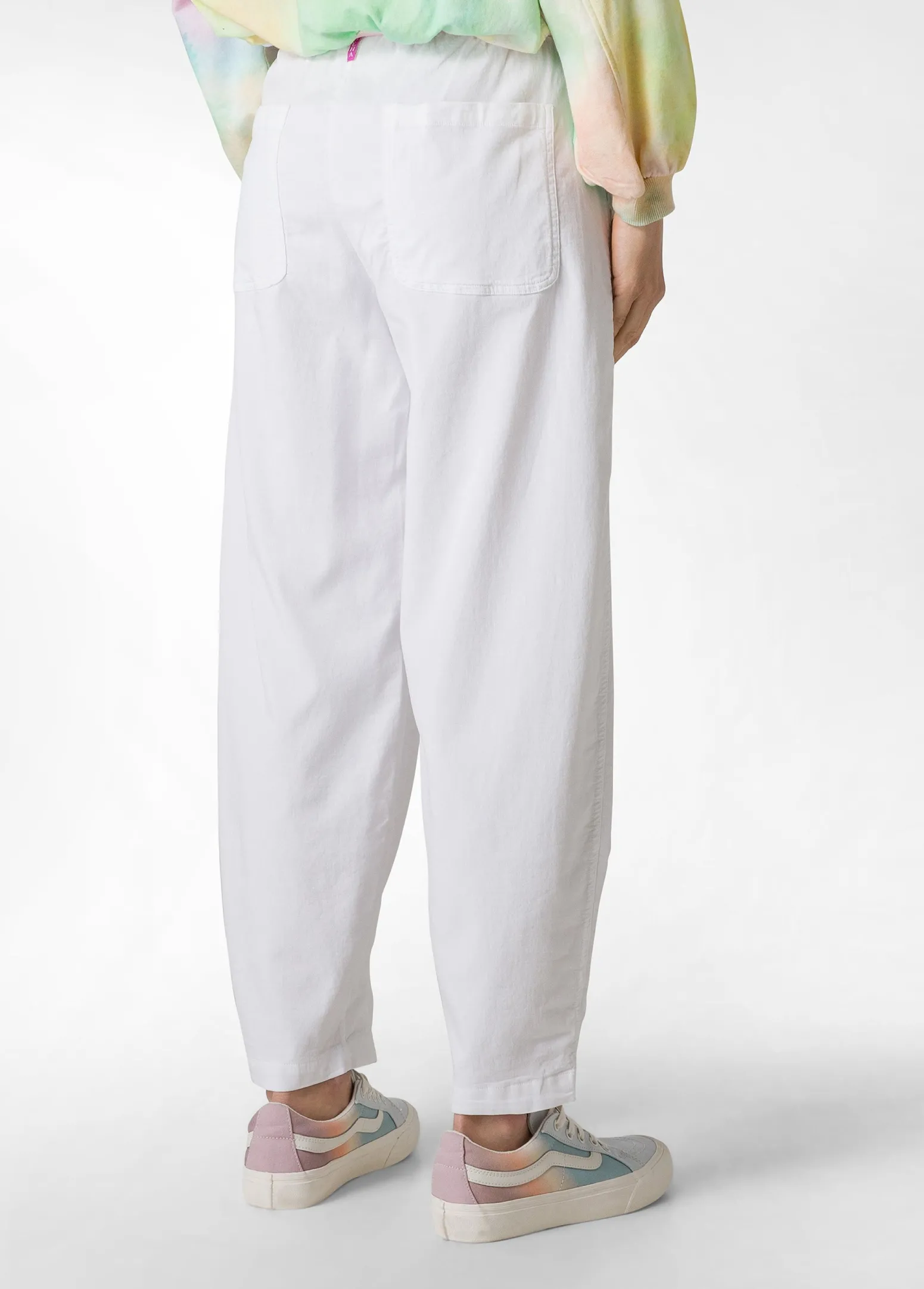 DEHA Pantaloni*Pantalone Balloon In Gabardine Vintage Bianco