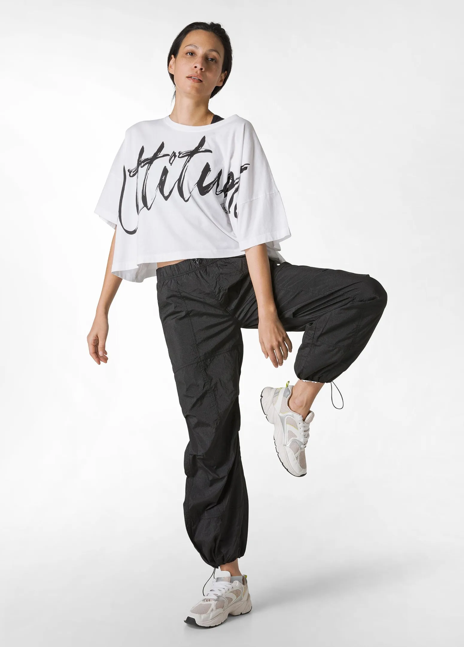 DEHA Pantaloni*Pantalone Balloon In Nylon Nero