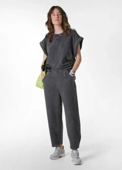 DEHA Pantaloni*Pantalone Balloon Marmorizzato Nero