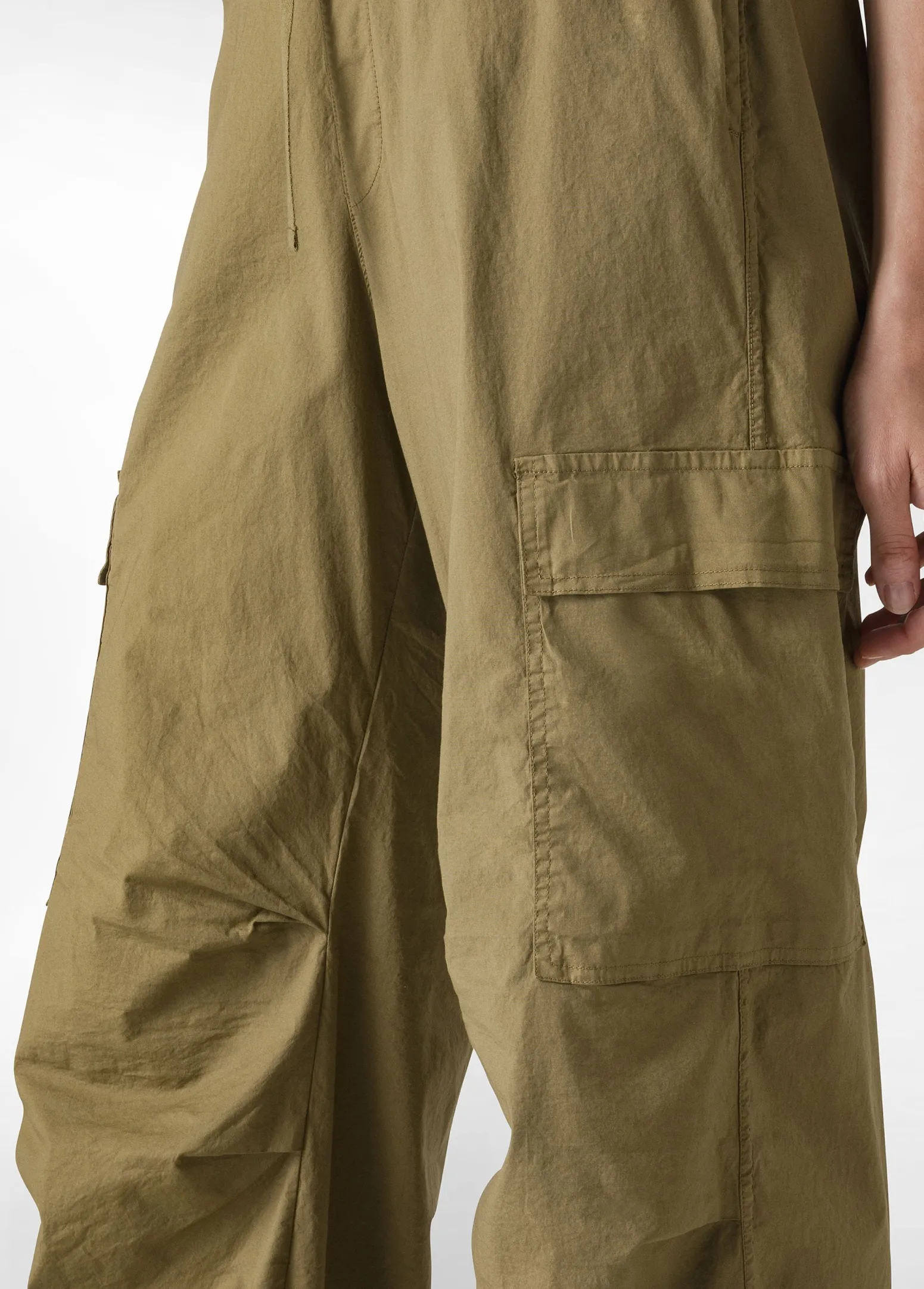DEHA Pantaloni*Pantalone Cargo In Popeline Verde