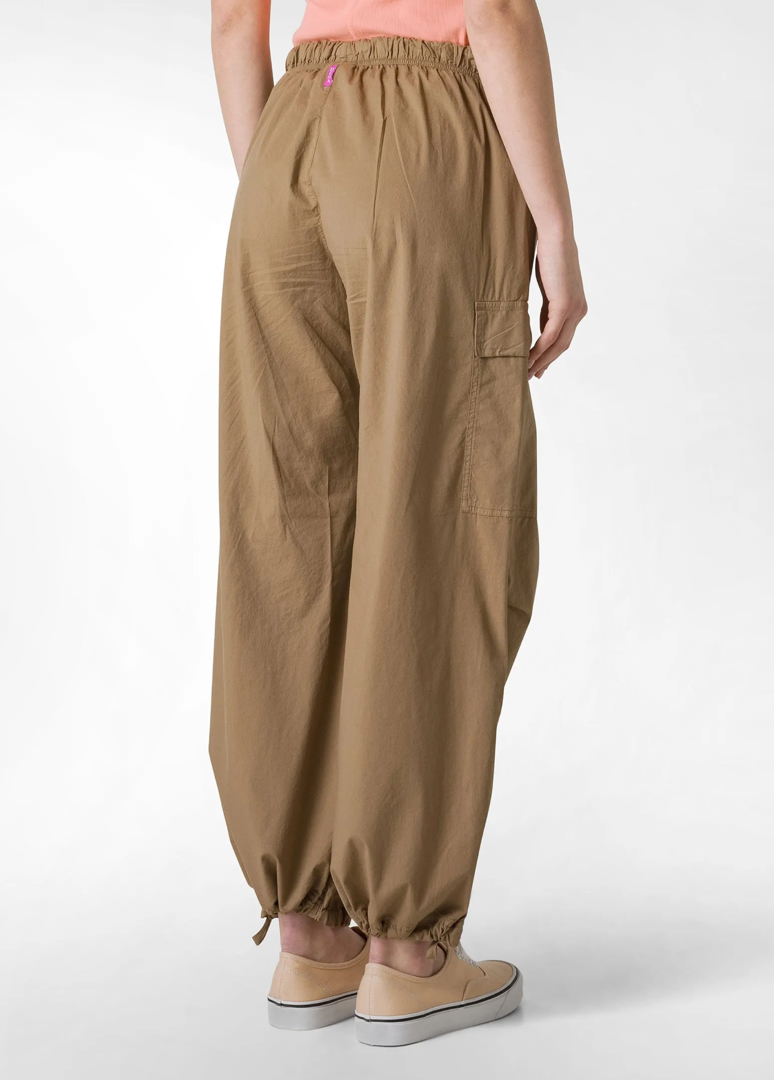 DEHA Pantaloni*Pantalone Cargo In Popeline Marrone