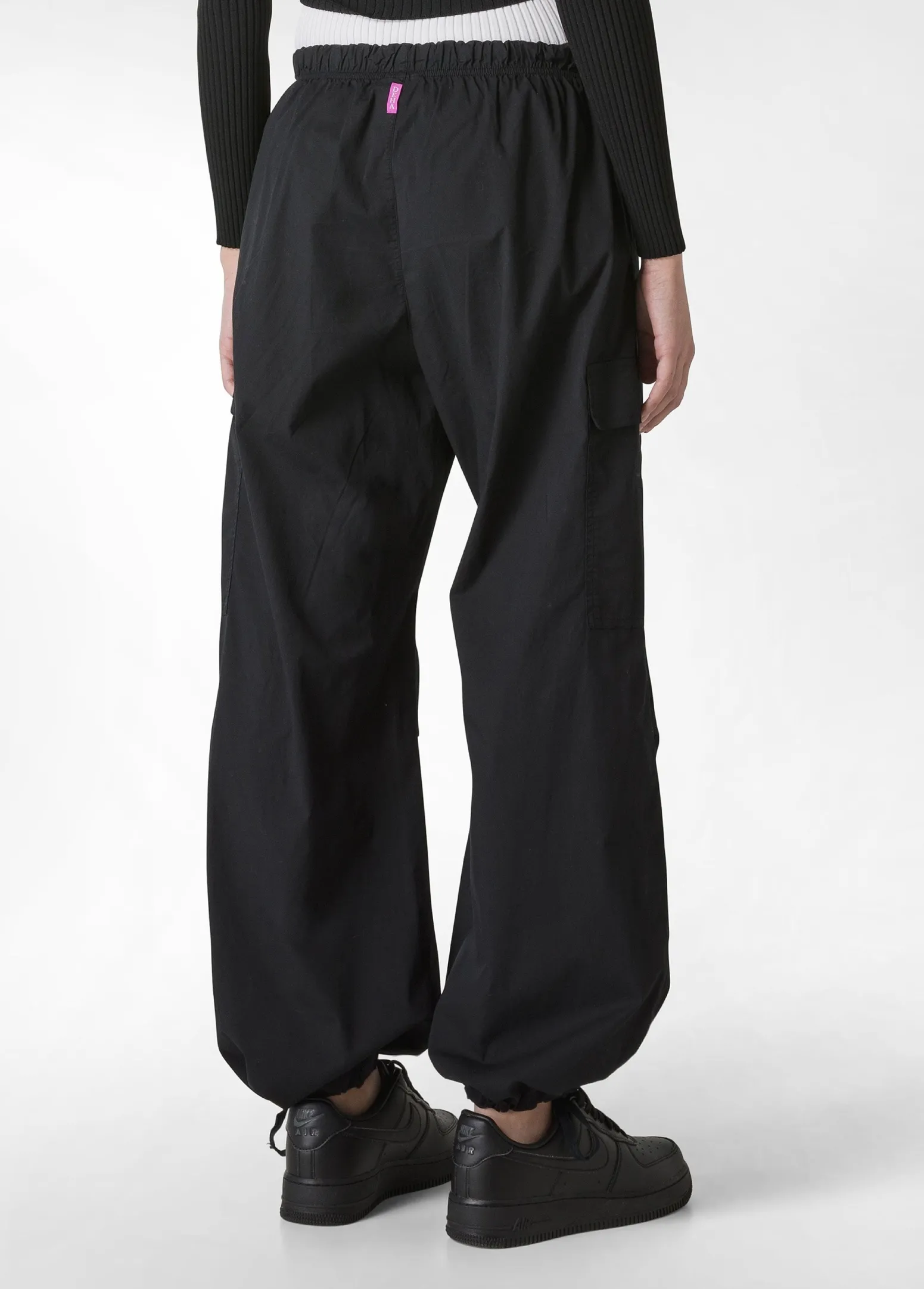DEHA Pantaloni*Pantalone Cargo In Popeline Nero