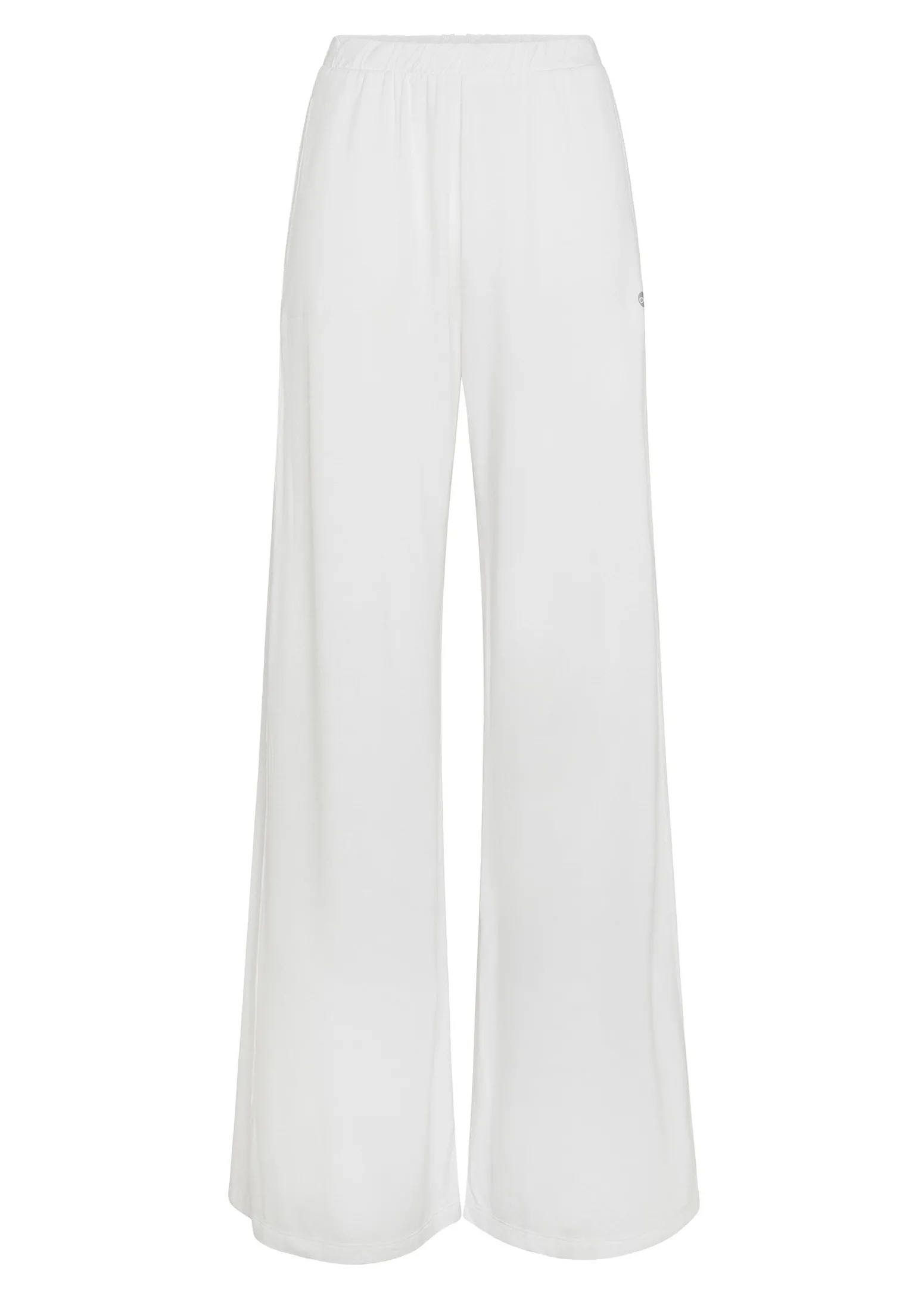 DEHA Pantaloni*Pantalone Comfort Di Viscosa Gamba Larga Bianco