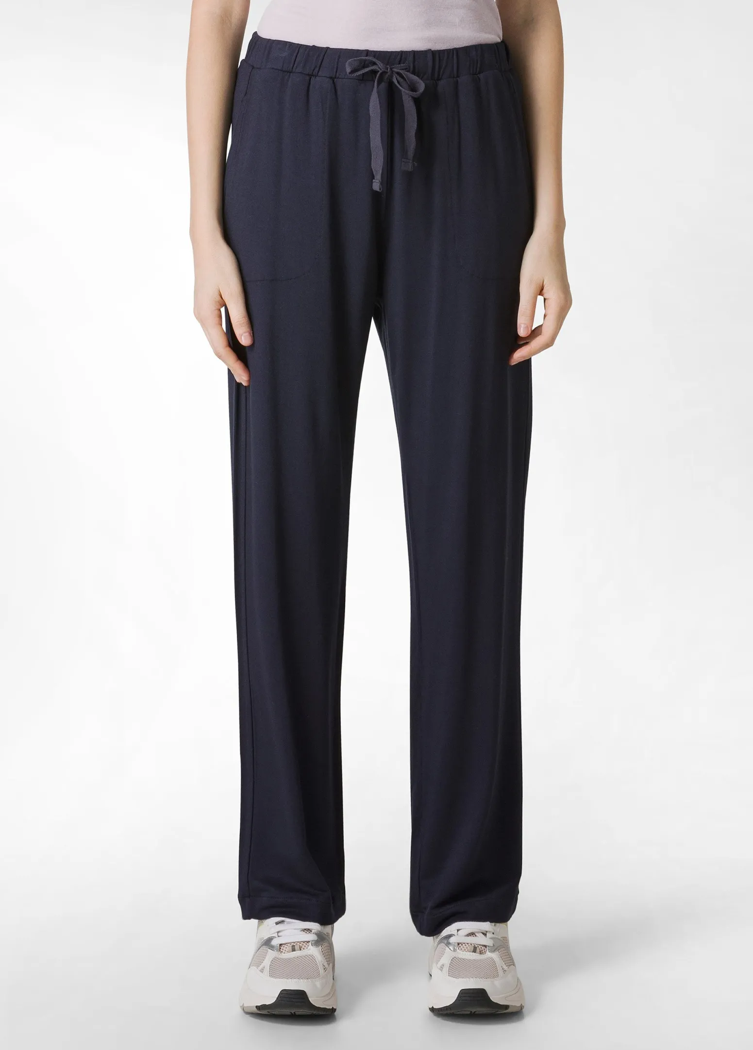 DEHA Pantaloni*Pantalone Comfort Di Viscosa Gamba Dritta Blu
