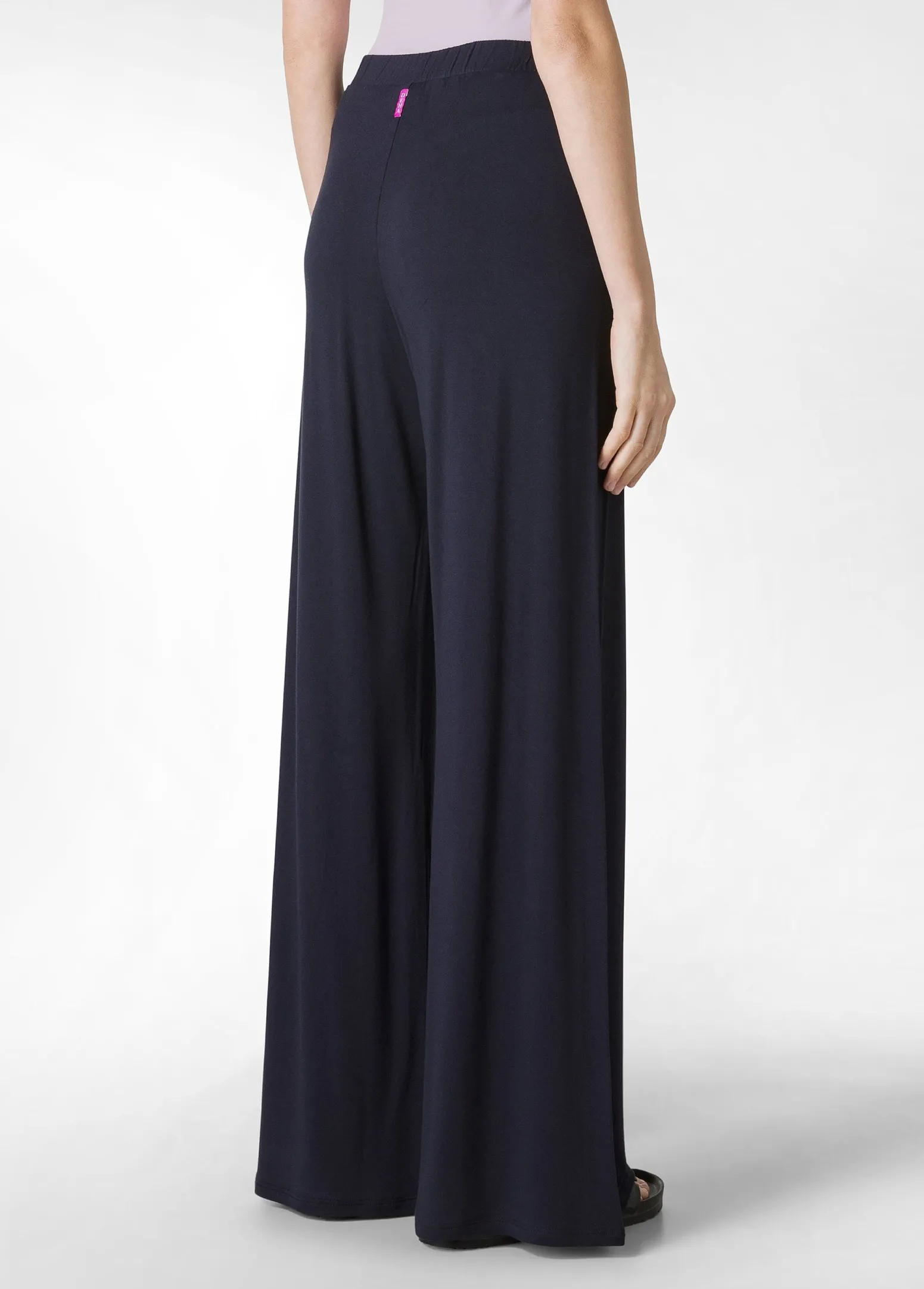 DEHA Pantaloni*Pantalone Comfort Di Viscosa Gamba Larga Blu