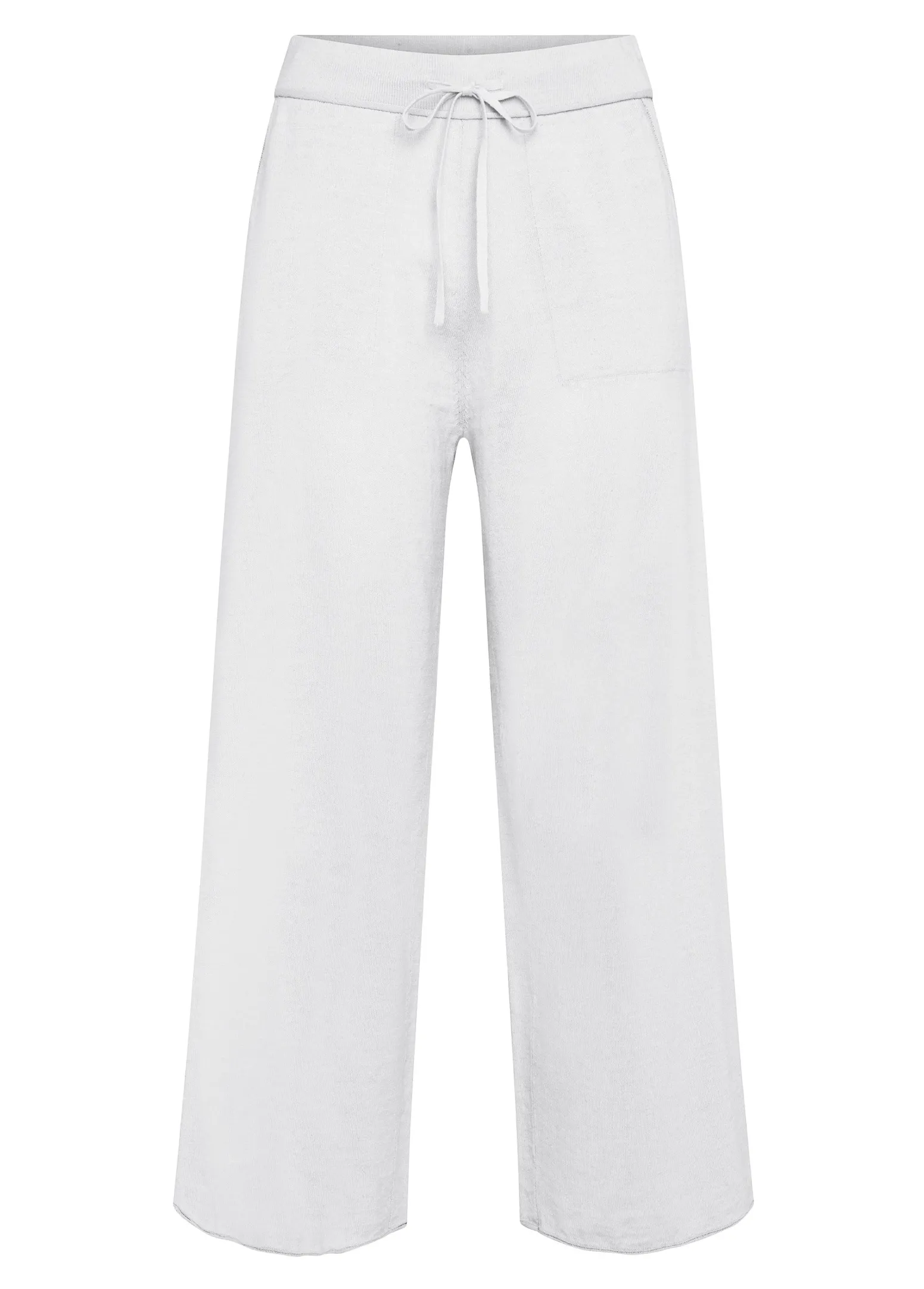 DEHA Pantaloni*Pantalone Cropped In Maglia Bianco