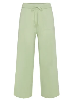DEHA Pantaloni*Pantalone Cropped In Maglia Verde