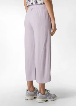 DEHA Pantaloni*Pantalone Cropped In Viscosa Crepe Viola