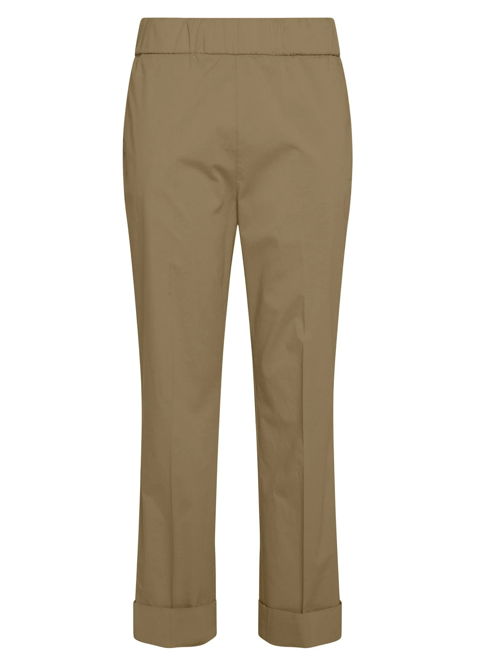 DEHA Pantaloni*Pantalone Dritto In Popeline Marrone