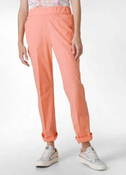 DEHA Pantaloni*Pantalone Dritto In Popeline Arancio