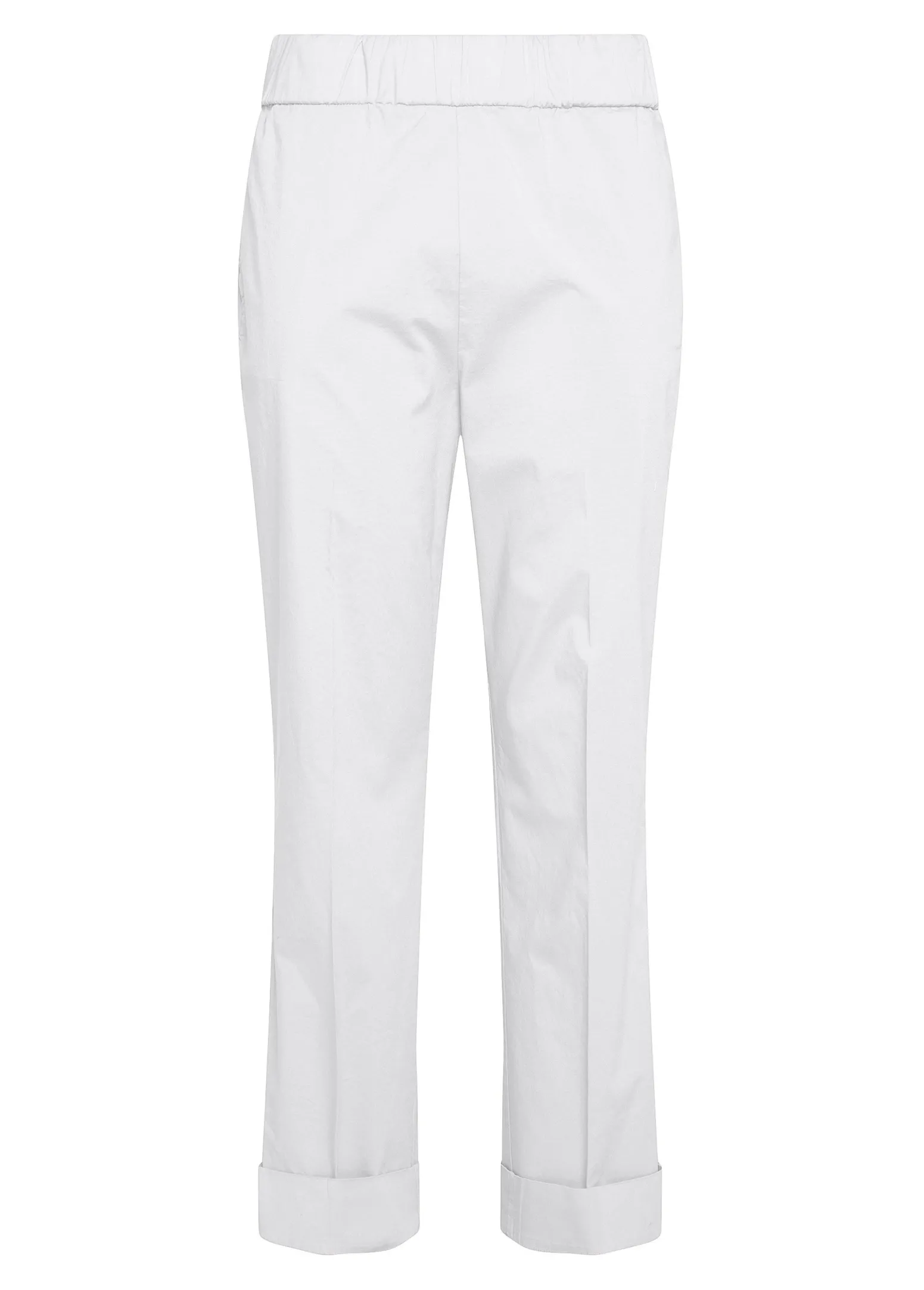DEHA Pantaloni*Pantalone Dritto In Popeline Bianco
