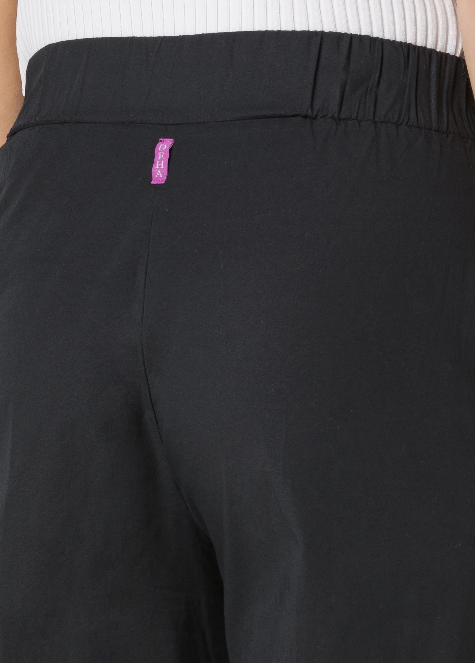 DEHA Pantaloni*Pantalone Dritto In Popeline Nero