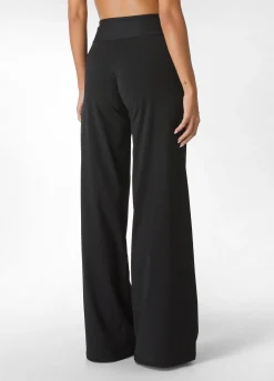 DEHA Pantaloni*Pantalone Gamba Larga In Jersey Nero