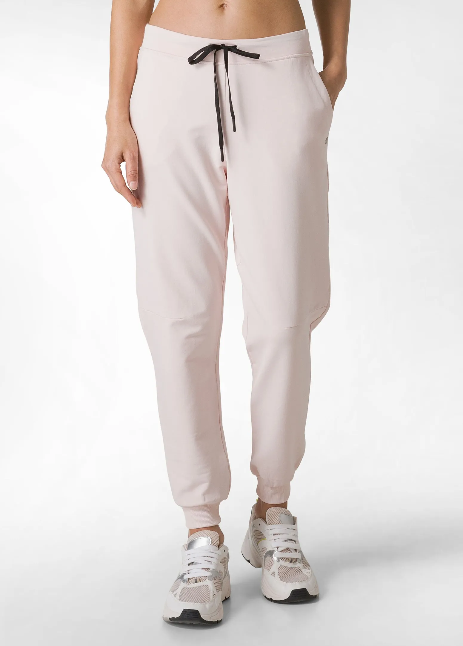 DEHA Pantaloni*Pantalone In Felpa Dettagli Neri Rosa