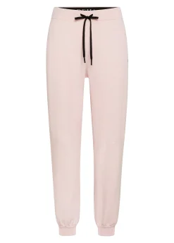 DEHA Pantaloni*Pantalone In Felpa Dettagli Neri Rosa