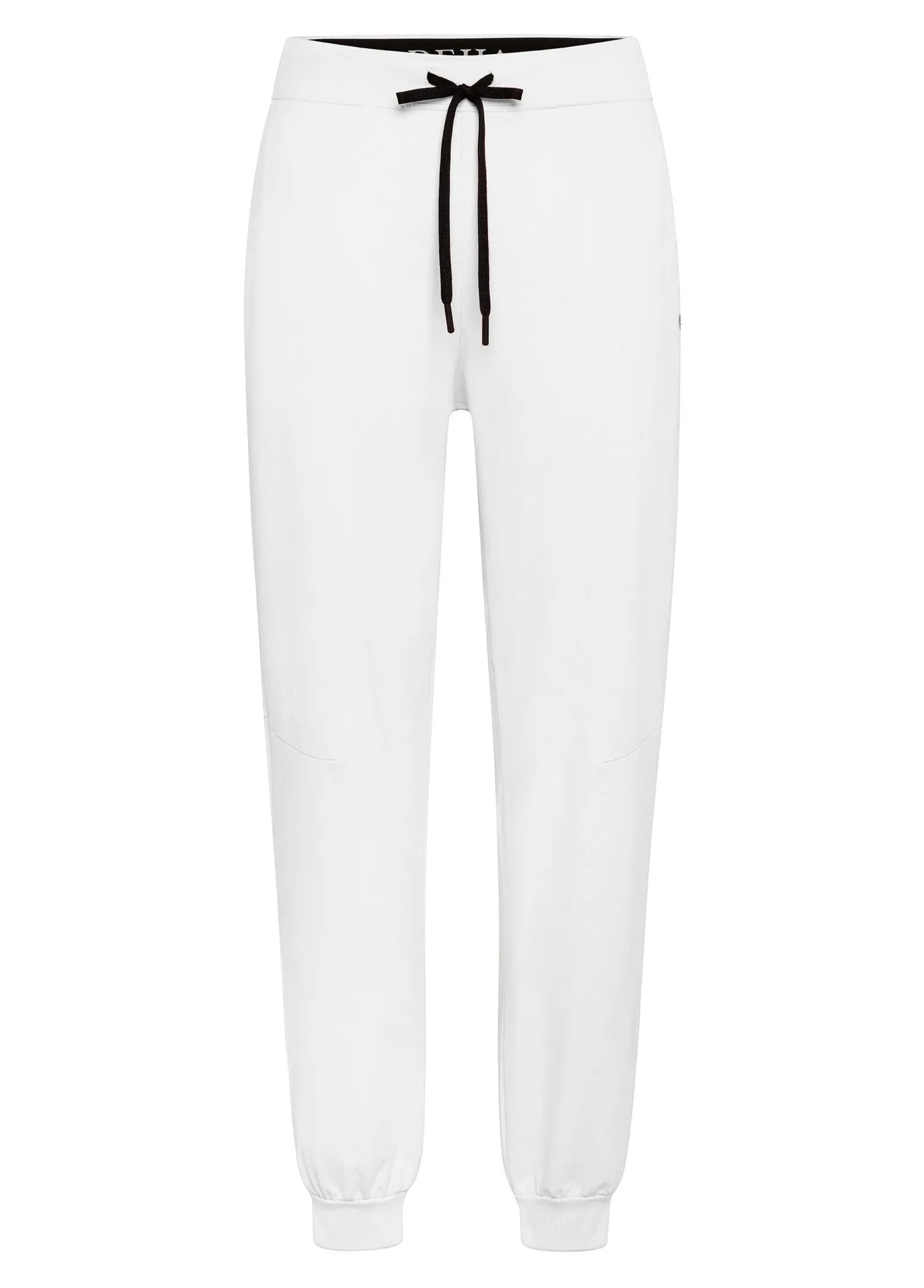 DEHA Pantaloni*Pantalone In Felpa Dettagli Neri Bianco