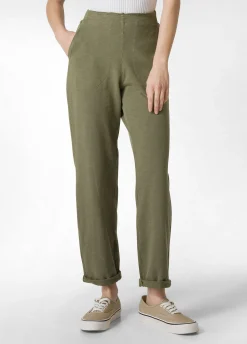 DEHA Pantaloni*Pantalone In Felpa Fiammata Vintage Verde