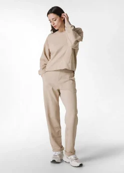 DEHA Pantaloni*Pantalone In Felpa Fiammata Vintage Beige