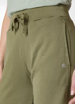 DEHA Pantaloni*Pantalone In Felpa Organica Con Costina Verde