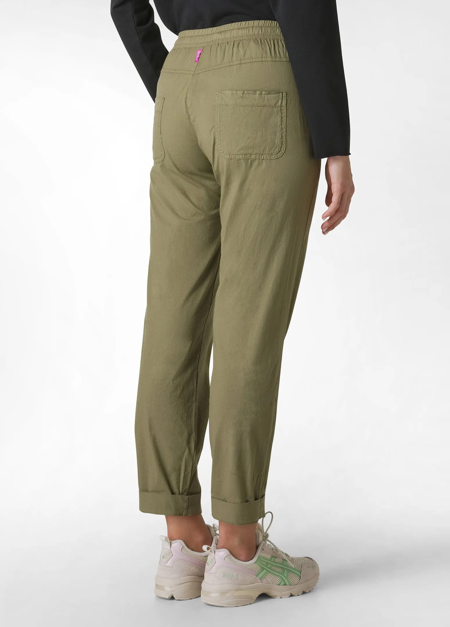 DEHA Pantaloni*Pantalone In Popeline Con Coulisse Verde