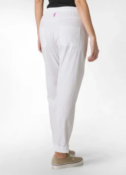 DEHA Pantaloni*Pantalone In Popeline Con Coulisse Bianco
