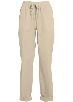 DEHA Pantaloni*Pantalone In Popeline Con Coulisse Beige