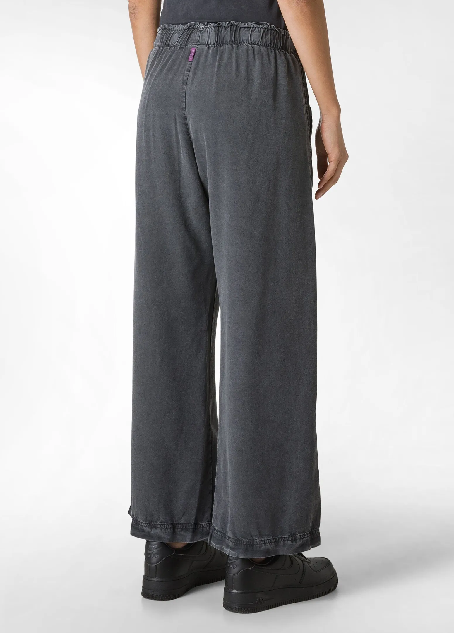 DEHA Pantaloni*Pantalone In Tencel Effetto Marmo Nero