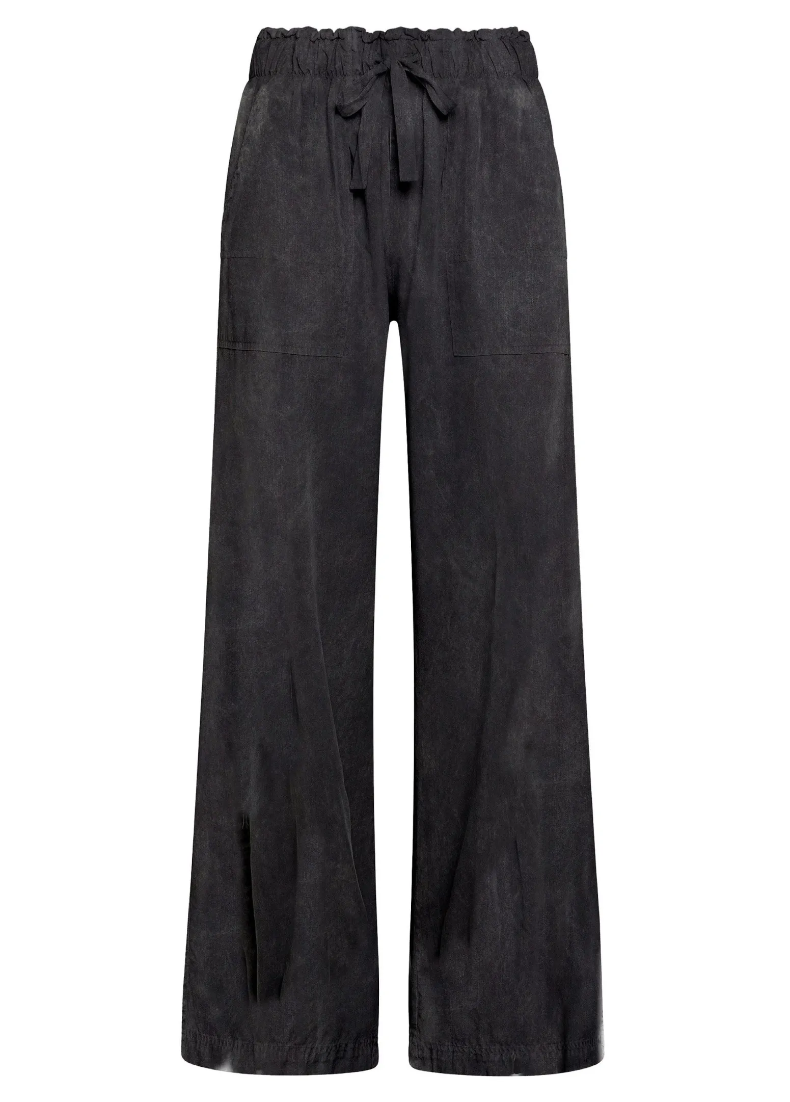 DEHA Pantaloni*Pantalone In Tencel Effetto Marmo Nero