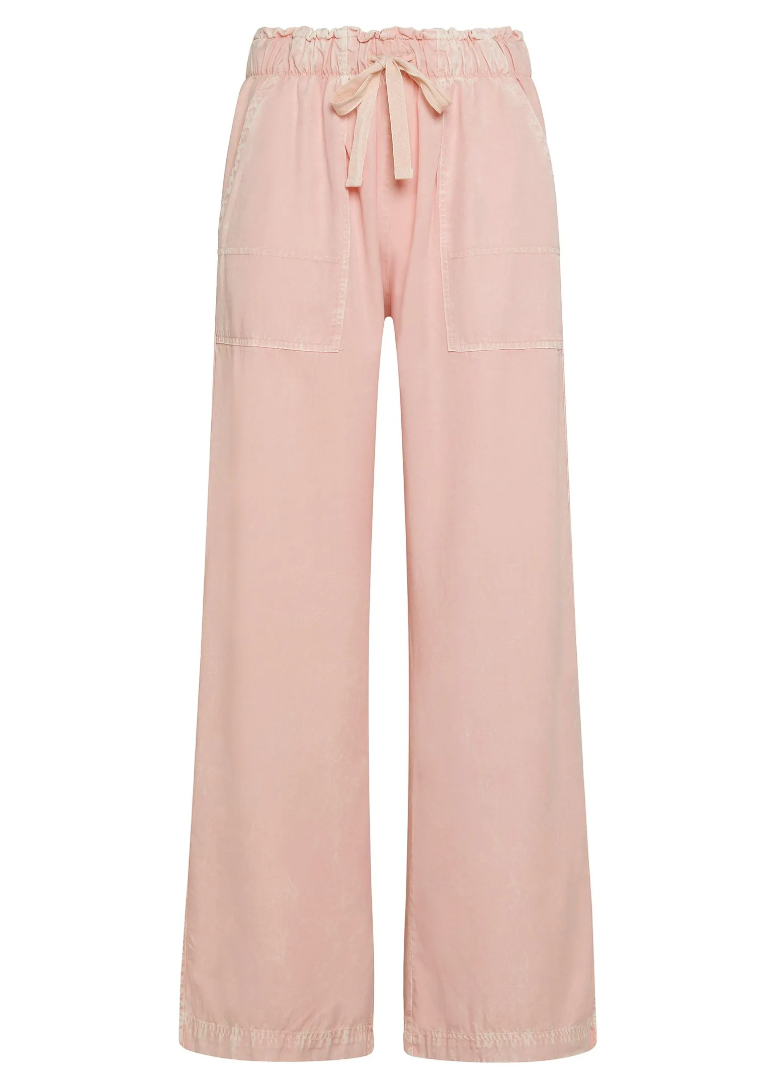 DEHA Pantaloni*Pantalone In Tencel Effetto Marmo Rosa