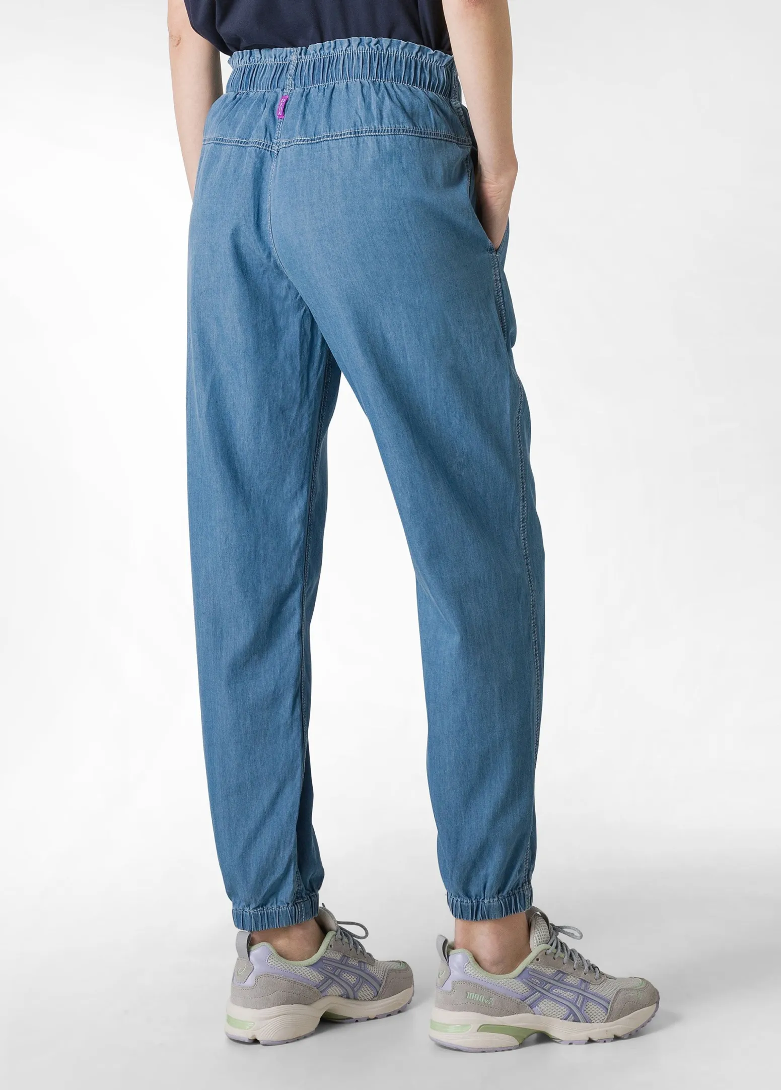 DEHA Pantaloni*Pantalone Jogger In Denim Lyocell Blu