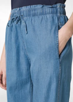 DEHA Pantaloni*Pantalone Jogger In Denim Lyocell Blu