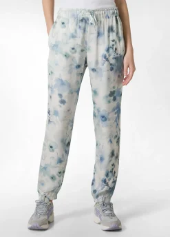 DEHA Pantaloni*Pantalone Jogger In Raso Stampato Blu