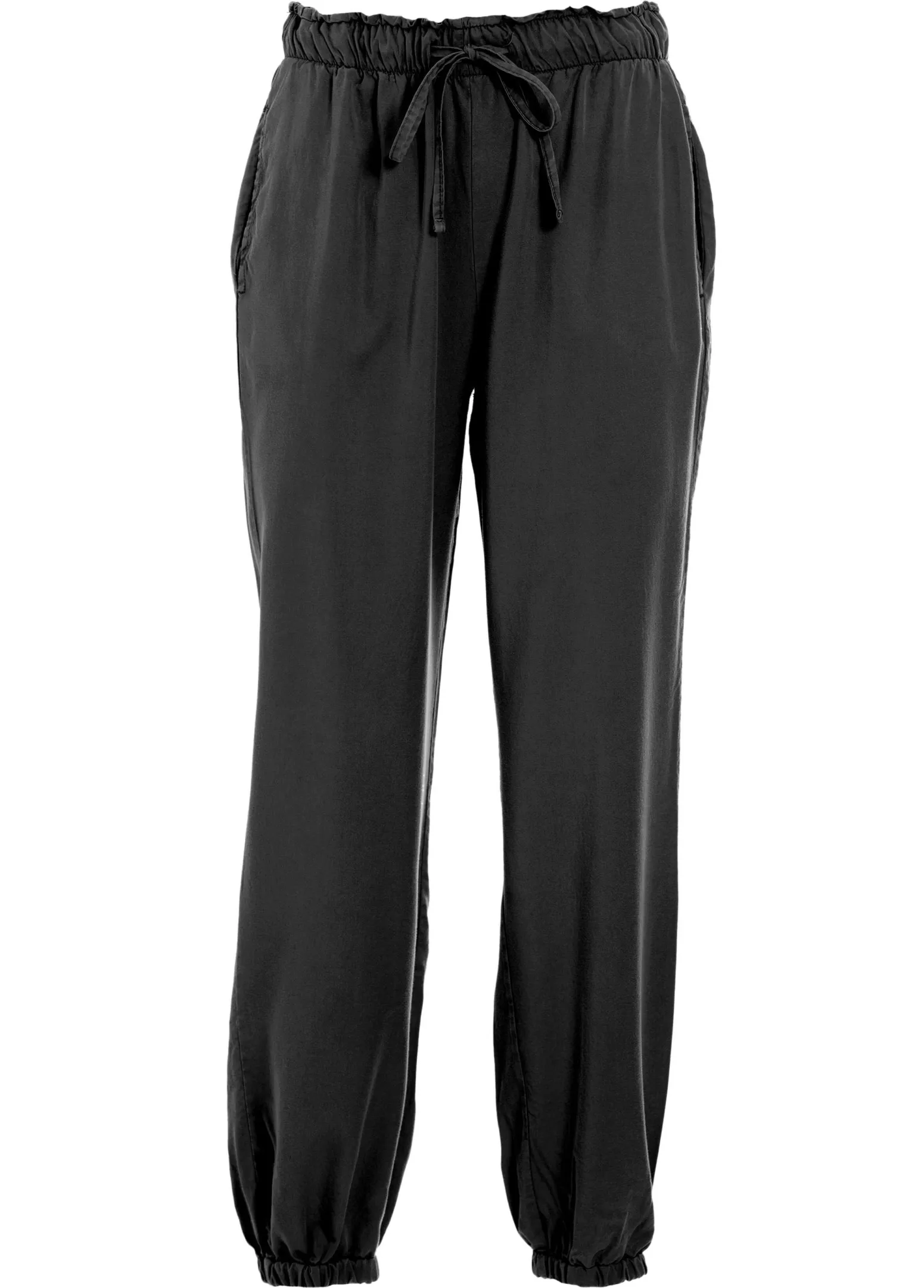 DEHA Pantaloni*Pantalone Jogger In Twill Tencel Nero