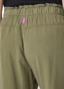 DEHA Pantaloni*Pantalone Jogger In Twill Tencel Verde