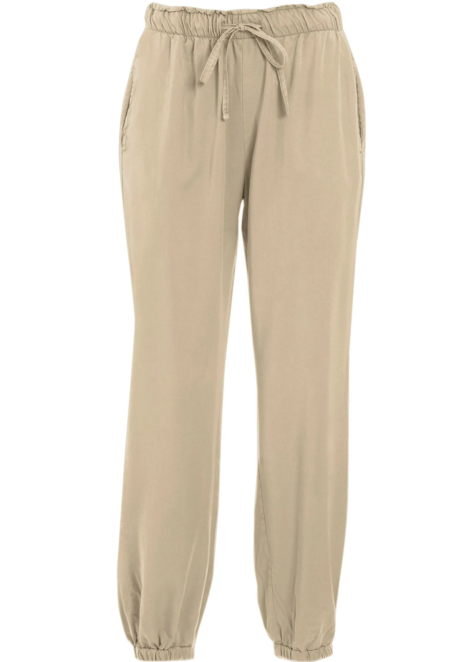 DEHA Pantaloni*Pantalone Jogger In Twill Tencel Beige